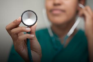 Nurse with a stethoscope